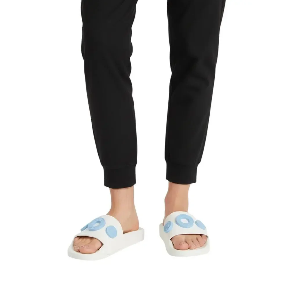 Burberry Blue Furley Logo-Embellished Sandals, IT35/US5